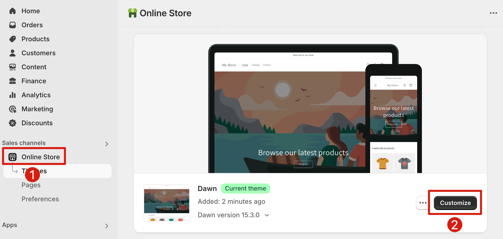 Open current theme editor
