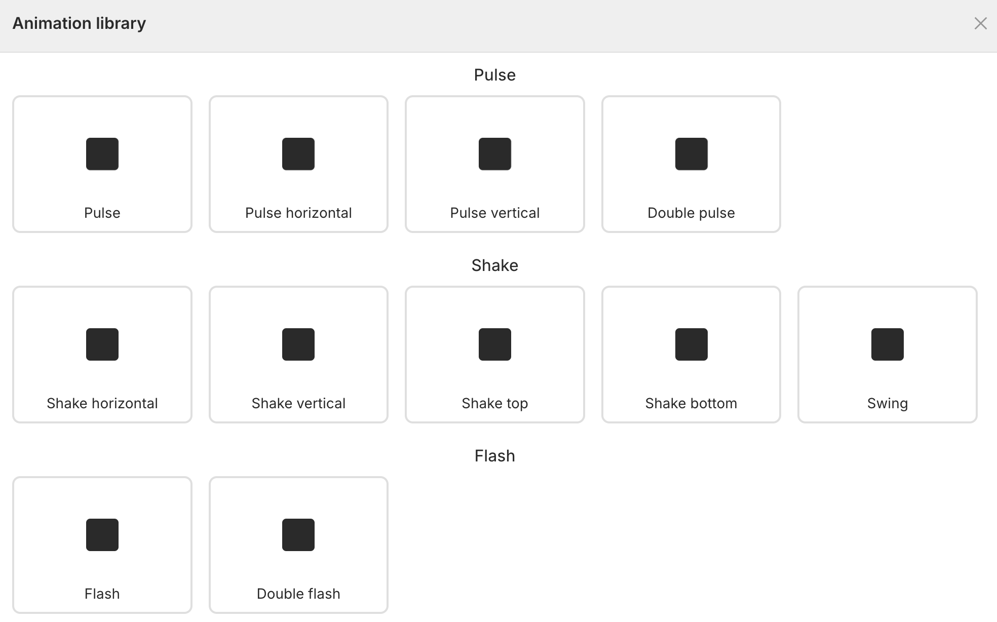 Animation library