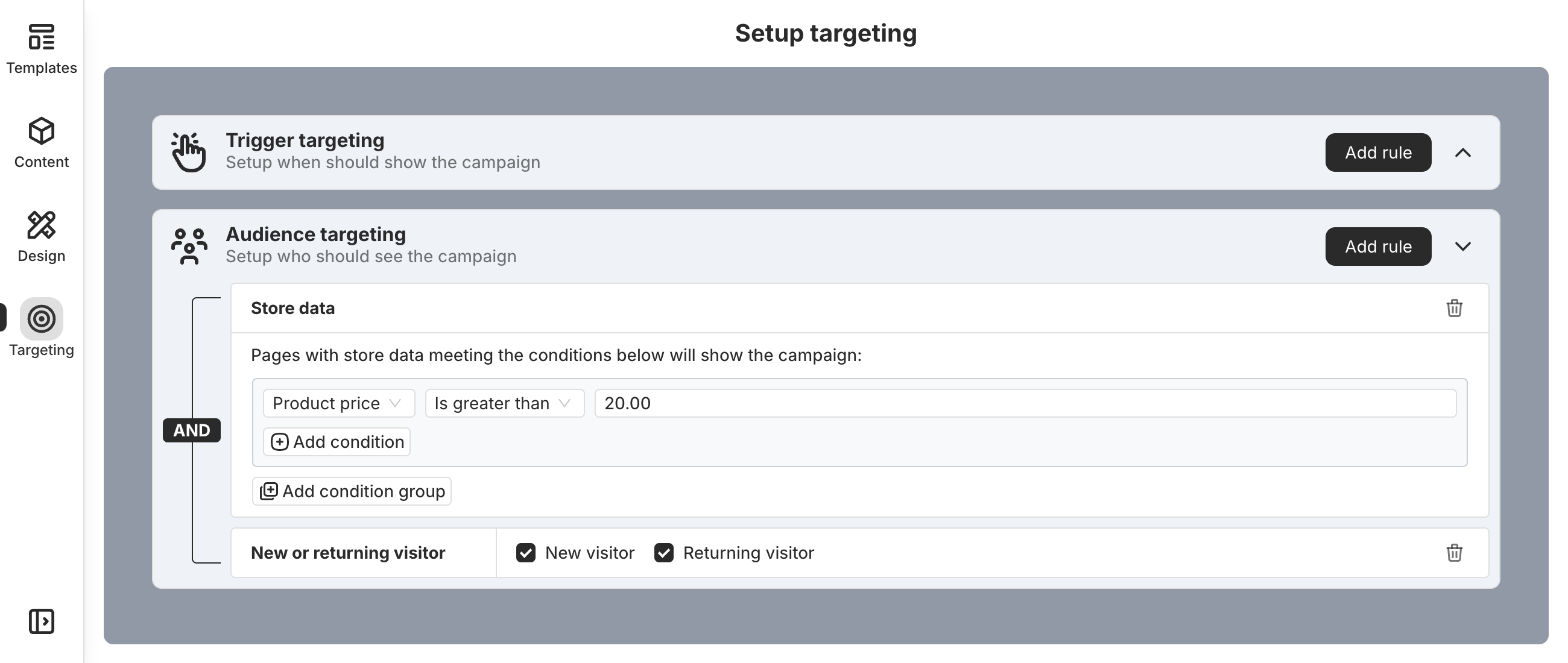 Use targeting to optimize placement