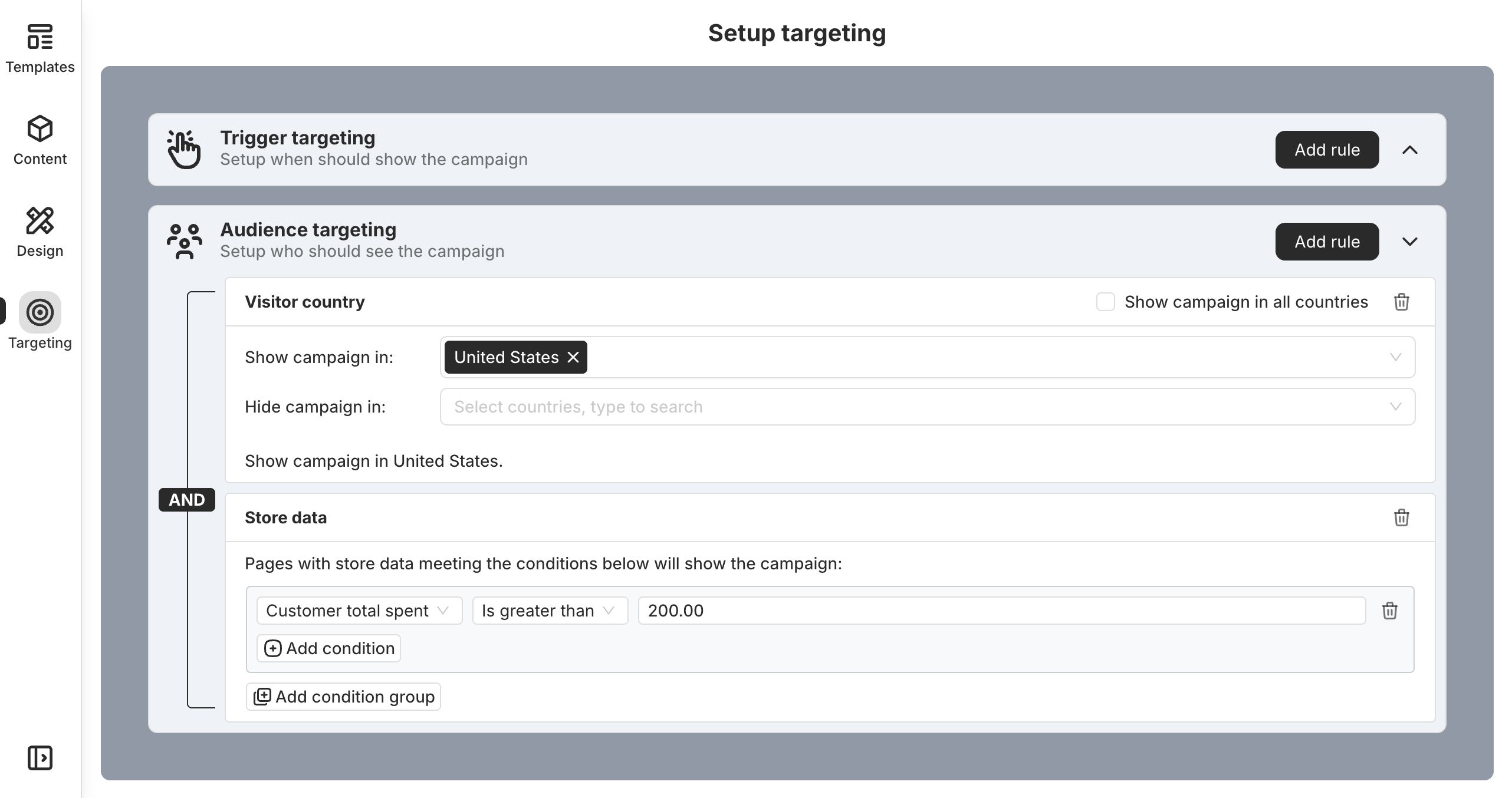 Use targeting to optimize placement