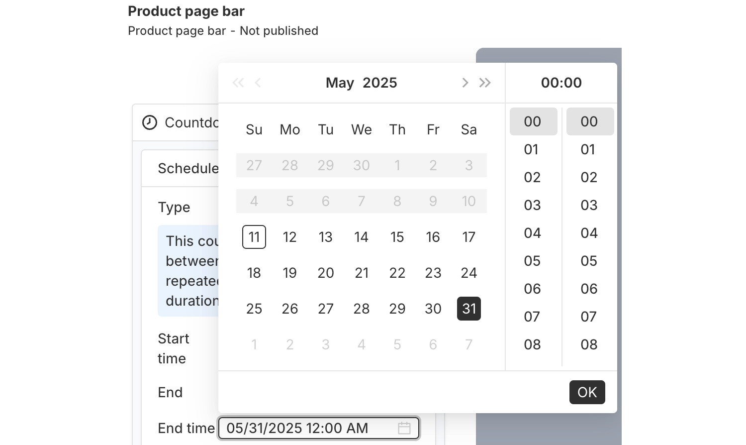 Time picker