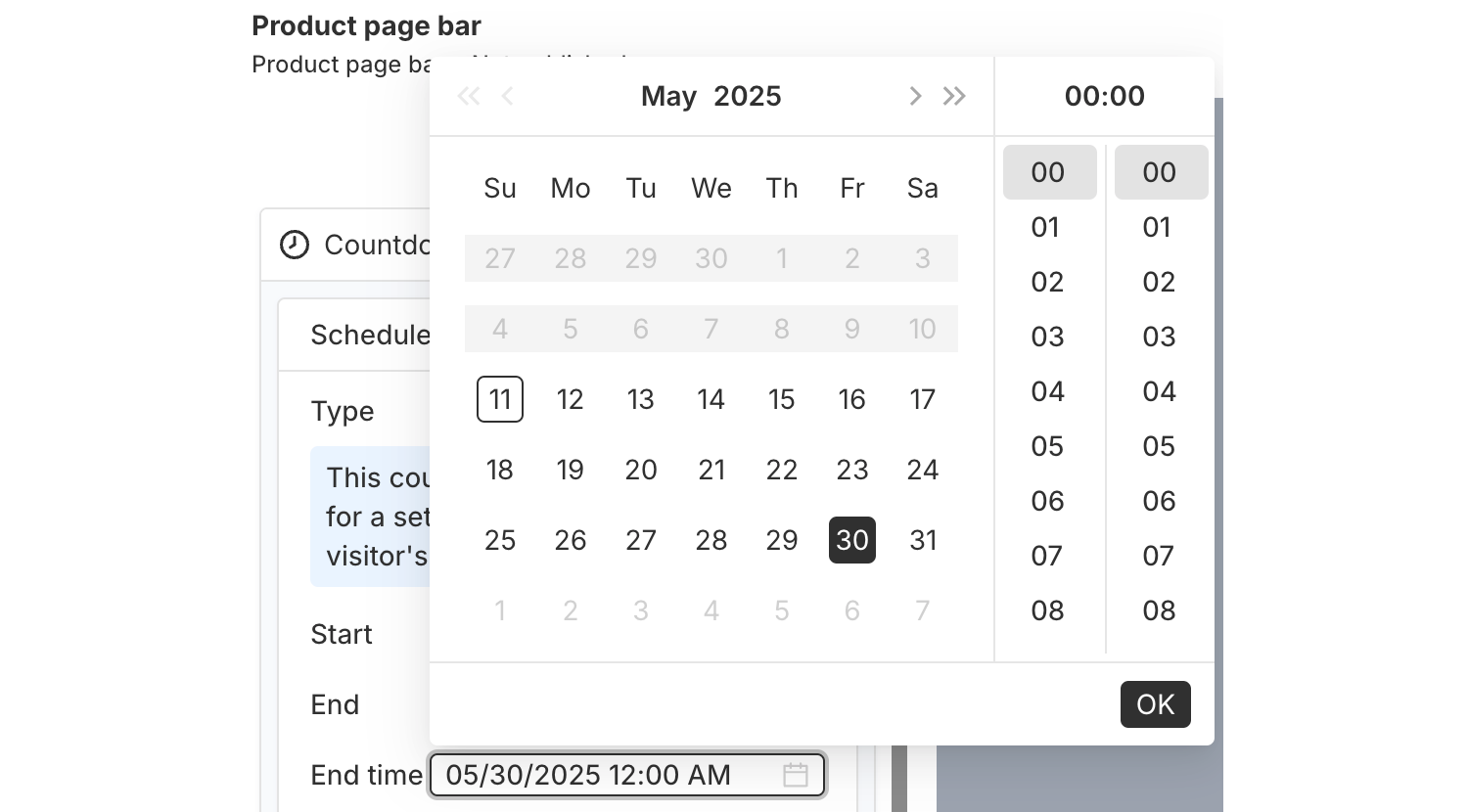 Time picker