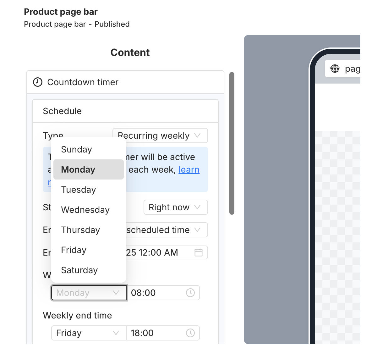 Time picker 2