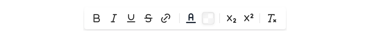 Text toolbar