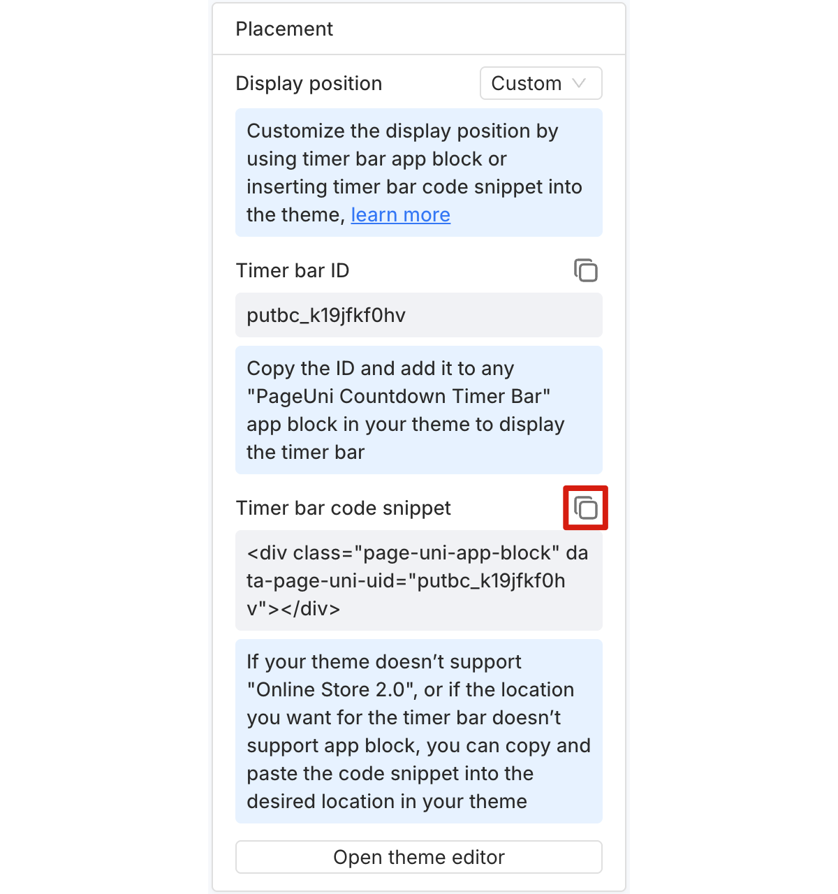 Copy code