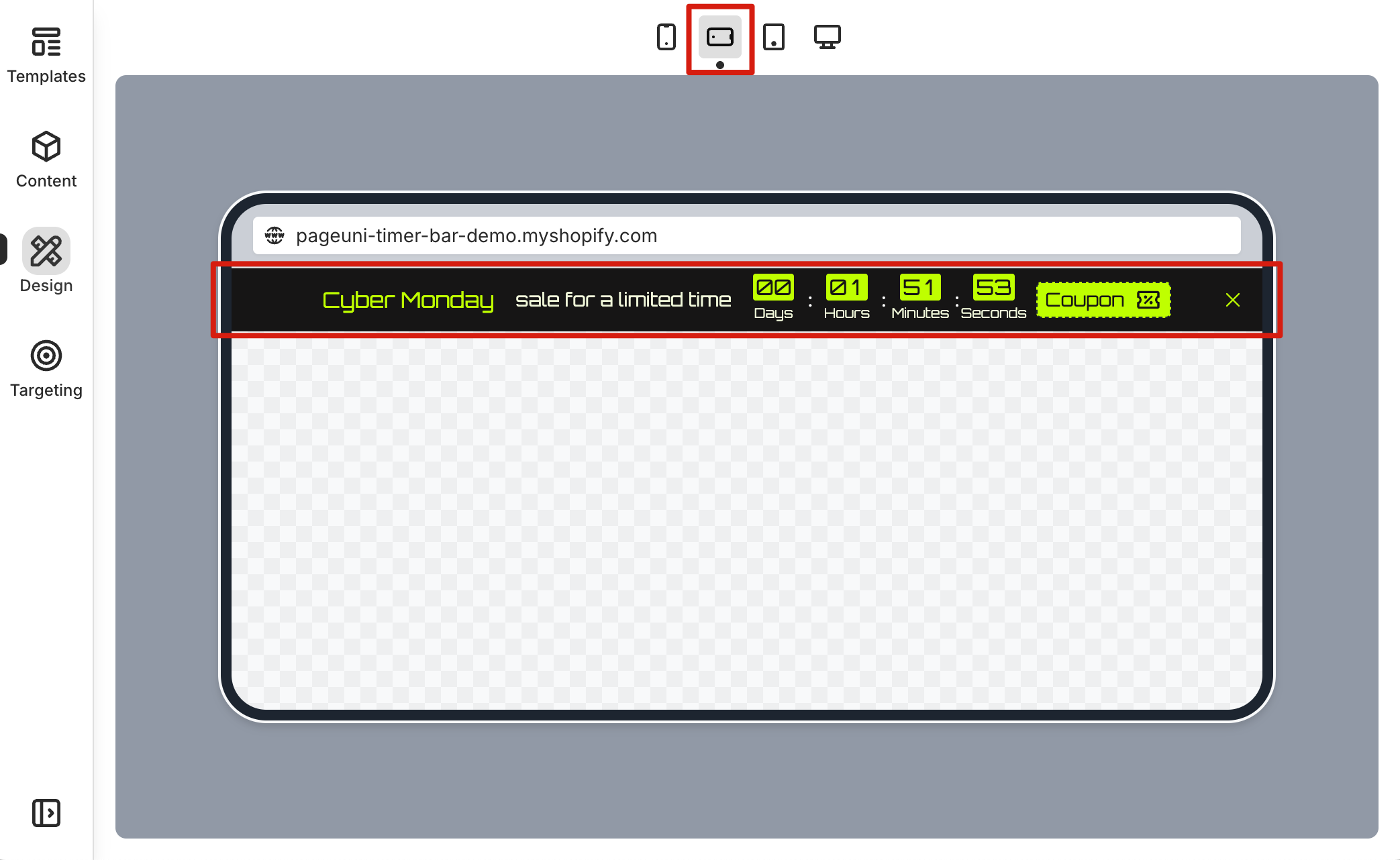 The font sizes also appear smaller in large devices