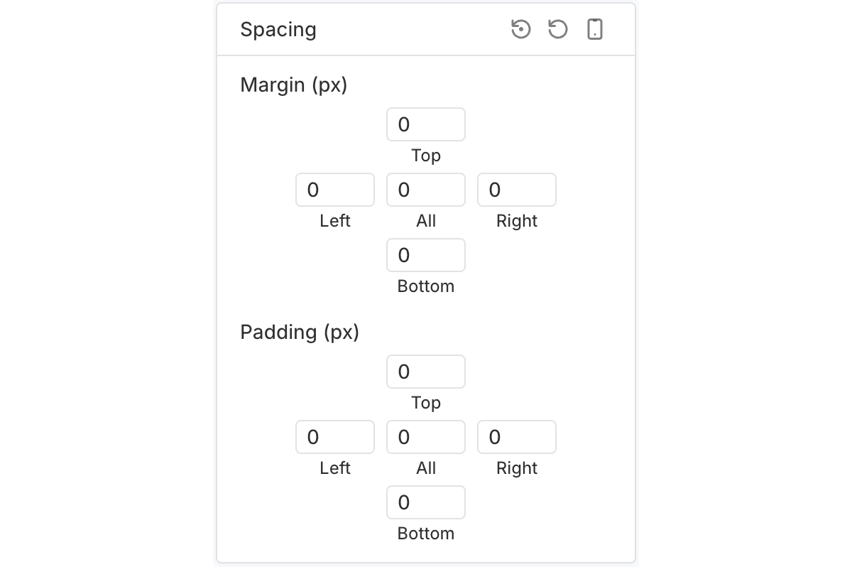 Spacing