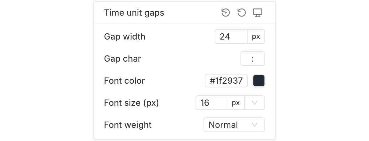 Timer unit gaps design options