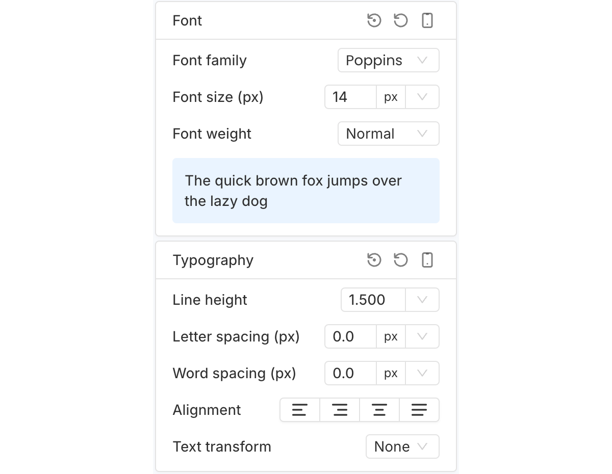 Font and Typography
