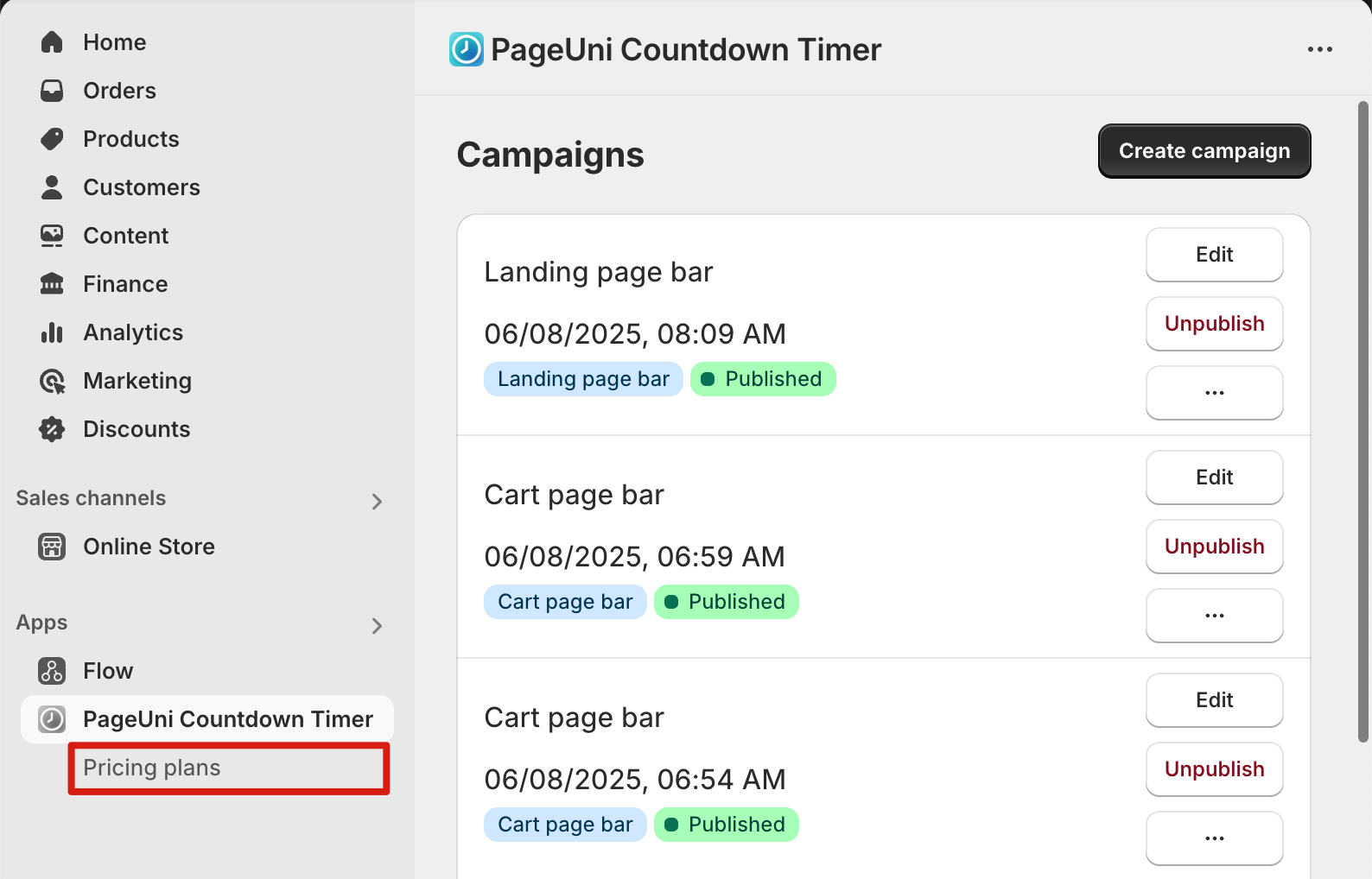 Go to pricing plans page